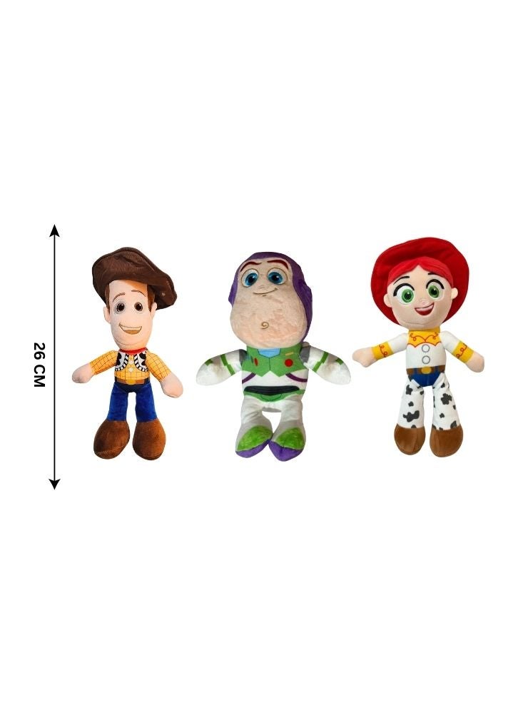 بريميم مجموعة ألعاب جيسي ووودي وباز القطيفة من فيلم حكاية لعبة - شخصيات كرتونية محشوة ناعمة - Image 4